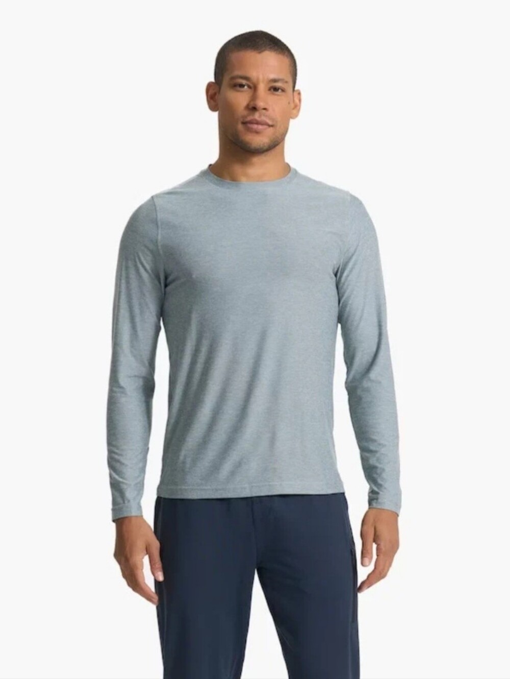 Vuori Long-Sleeve Strato Tech Tee - Stormy Heather - L
